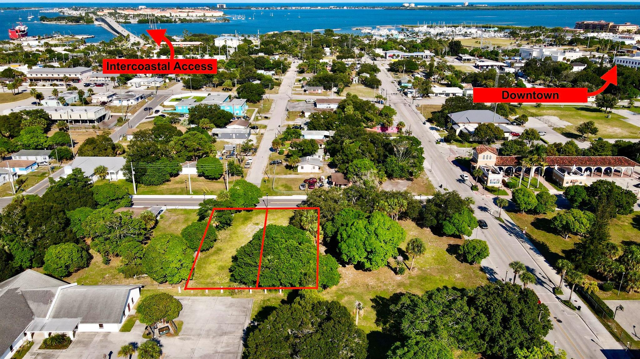 Package deal development opportunity! Walking distance from Downtown Fort Pierce, the inlet, Kings Landing, and the newly approved Fishermans Wharf. 8th street is PRIME location! Newly paved road with sidewalks and walking distance to transportation. Buy the lot next door and build a triplex or build two single family homes. Speak with the city about the residential bonus code to potentially build TWO duplexes! Both lots must be purchased together. See lot next door ML#: A11454607. Lots combined equals approximately .34 of an acre.