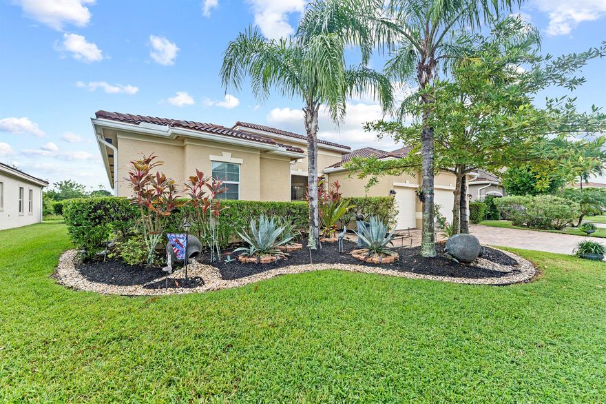 Majestically situated in The Estates section of the highly sought-after Tradition Community, this exquisite 4-bedroom, 3-bath Mediterranean-style home offers 3,888 sq ft of luxurious living space, designed to impress at every turn.From the moment you enter, you'll be captivated by volume ceilings, elegant architectural details, and a flowing layout that blends comfort and sophistication. The home features a remodeled gourmet chef's dream kitchen with premium appliances, custom cabinetry, stone countertops, and an expansive island -- perfect for entertaining and culinary adventures.The opulent primary suite is a serene retreat complete with a spa-inspired ensuite bath and a generous walk-in closet. Three addit
