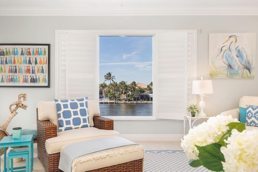 Welcome to your Delray Beach furnished retreat! This beautifully renovated 3-bedroom, 3-bath condo offers breathtaking intracoastal views and spectacular sunsets. Enjoy the tranquility offered by only two apartments per floor and impact windows throughout. This residence features a private two car garage unit and an air conditioned  storage. Nestled within a serene 5-acre community of just 46 apartments, including deeded access to a beach clubhouse on the ocean front, community tennis courts, pickleball & pool, and just minutes away from the vibrant downtown Atlantic Avenue. Don't miss this rare opportunity to experience the best of South Florida living.