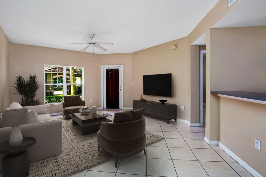 Enjoy the best of Vero Beach living in this 1 bed, 1 bath first floor home located just minutes from the Indian River Lagoon. This gated community offers security and resort-style amenities including a pool, clubhouse, fitness center, and tennis courts. Inside, you'll find tile floors throughout, a cozy master suite with walk-in closet, plus a laundry room for convenience. Relax on the front porch and enjoy the coastal breeze. Close to shopping, dining, the beach, and Vero Beach Regional Airport.