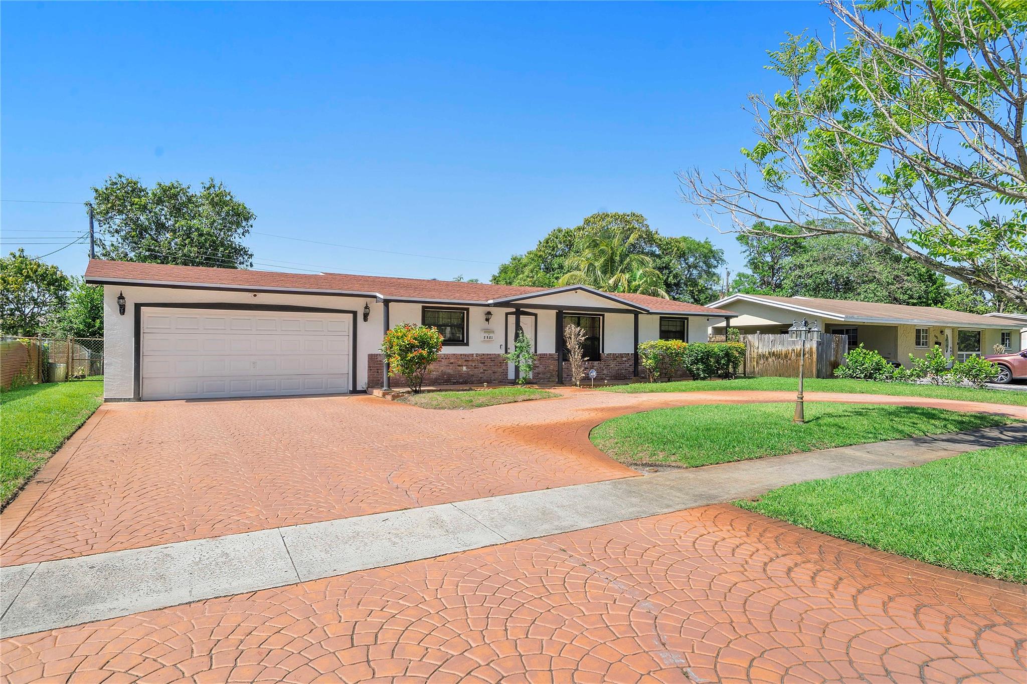 Discover timeless charm & modern upgrades in this well maintained Plantation Park home. Featuring 3 beds & 2 baths, it offers a spacious layout w/ vinyl & tile floors, a newer shingle roof, & full accordion shutters. Enjoy peace of mind with a whole-house generator powered by an underground propane tank, plus a CCTV security system, sprinkler system, & outdoor shed. The large circular driveway adds curb appeal & convenience. Washer & dryer hookup. Zoned for top-rated schools & close to parks, shopping, & dining. This home is perfect for those seeking comfort, reliability, & location. Whether you’re entertaining in the open living space or relaxing with peace-of-mind upgrades, every detail is designed to enhance your lifestyle. Priced to sell—don’t miss out!