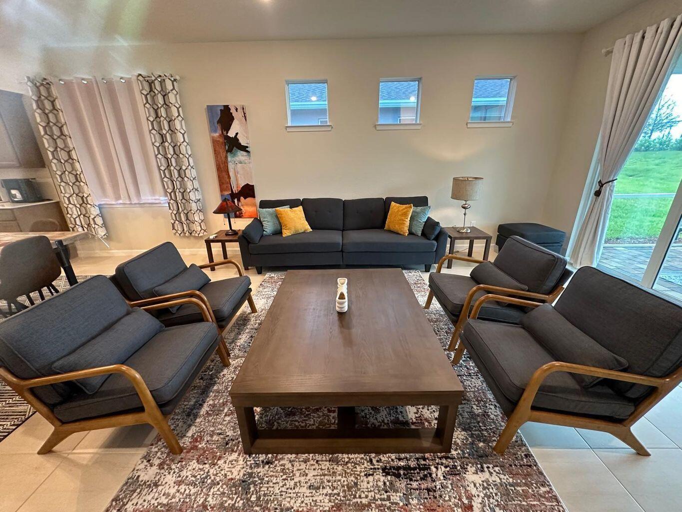 This turnkey rental is a fully furnished and equipped property that is ready for immediate occupancy, requiring no additional setup or decoration by the tenant. Picture a luxuriously appointed living space, where every detail has been meticulously curated to offer an exceptional experience. From the moment you step inside, you're greeted by an ambiance of elegance and comfort. The living area boasts sumptuous seating, with plush sofas and armchairs dressed in rich, high-quality fabrics. The decor is tastefully coordinated, featuring a harmonious blend of contemporary and classic styles. Artful touches, such as bespoke artwork, designer lighting fixtures, and carefully selected accessories, enhance the overall aesthetic.