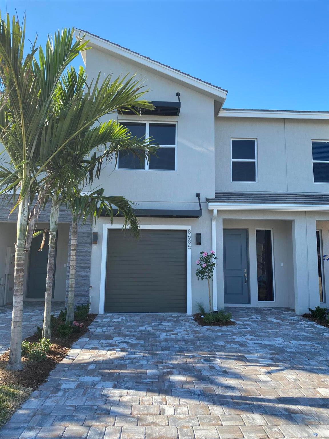 QUICK MOVE IN FOR THIS 3 BEDROOM, 2 AND 1/2 BATH TOWNHOUSE, BUILT IN 2021. ONE CAR GARAGE PLUS DOUBLE DRIVEWAY. COVERED LANAI WITH PAVERS AND REMOVABLE FENCED AREA FOR SMALL PET. LIGHT AND BRIGHT UNIT. SMART HOME FEATURES. OWNER'S SUITE PLUS 2 ADDITIONAL BEDROOMS AND LOFT UPSTAIRS. KITCHEN FEATURES SS APPLIANCES AND GRANITE COUNTERS. HURRICANE PROTECTION. LOCATED CLOSE TO COMMUNITY POOL. EXCELLENT LOCATION CONVENIENTLY LOCATED WITHIN WALKING DISTANCE TO SHOPPING CENTER OFFERING GROCERY STORE, RESTAURANTS, POSTAL SERVICE AND SO MUCH MORE. 1 PET ALLOWED UP TO 30 LBS. WITH OWNER'S APPROVAL. RENTER'S INSURANCE REQUIRED. NO SMOKING IN UNIT AND A $250. CLEANING FEE. Information, measurements and schools is deemed to be reliable, but is not guaranteed and must be verified for accuracy