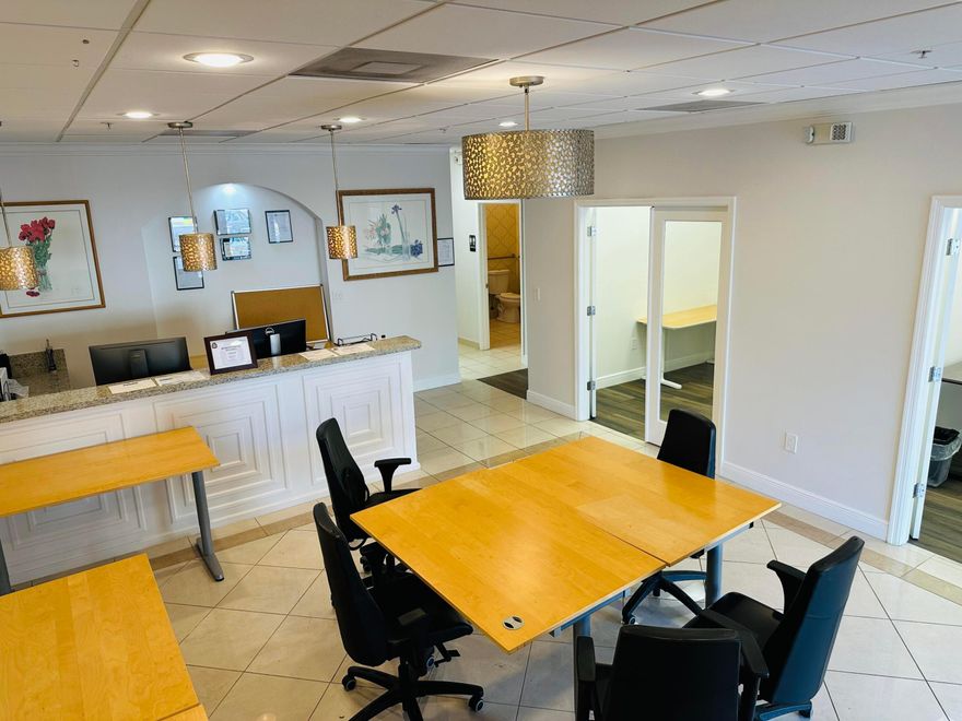 1,029 SF office space available for lease at 6435 W Commercial Boulevard in Lauderhill. The unit features tile flooring, suspended ceilings, central air & heat, and a functional layout suitable for a variety of office or medical uses. Parking included. CAM includes inside insurance, interior electric, lawn care, management fees, and water. Base rent $2,100/month plus $751.05/month CAM (~$2,851.05/month total). $24.49/sqft base rent + ~$8.75/sqft CAM. Zoned ROW. Fire alarm, sprinkler system, and smoke detectors on site. Call listing agent to schedule a showing. Available June 1, 2026.