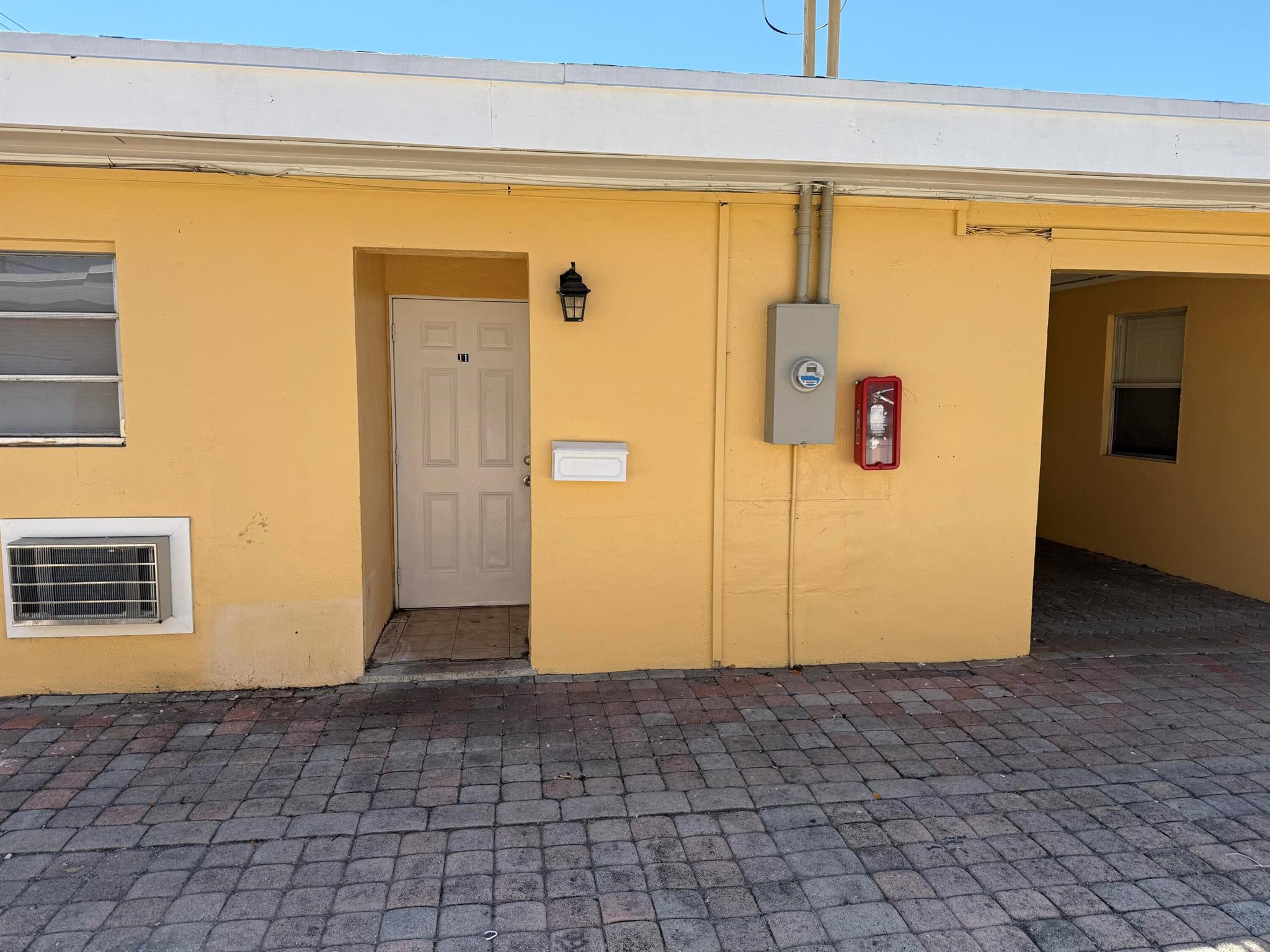 Great location for this studio apartment. Quiet community with nice courtyard and one assigned parking space. Water and electricity are included in the rent! Just a few minutes from downtown West Palm Beach. Close to 95 and mass transit. Make an appointment to view this property today. Income must be $3000 per month. No dogs allowed. Must send one month of pay stubs and photo ID prior to showing the unit.$100 admin fee due at move in.