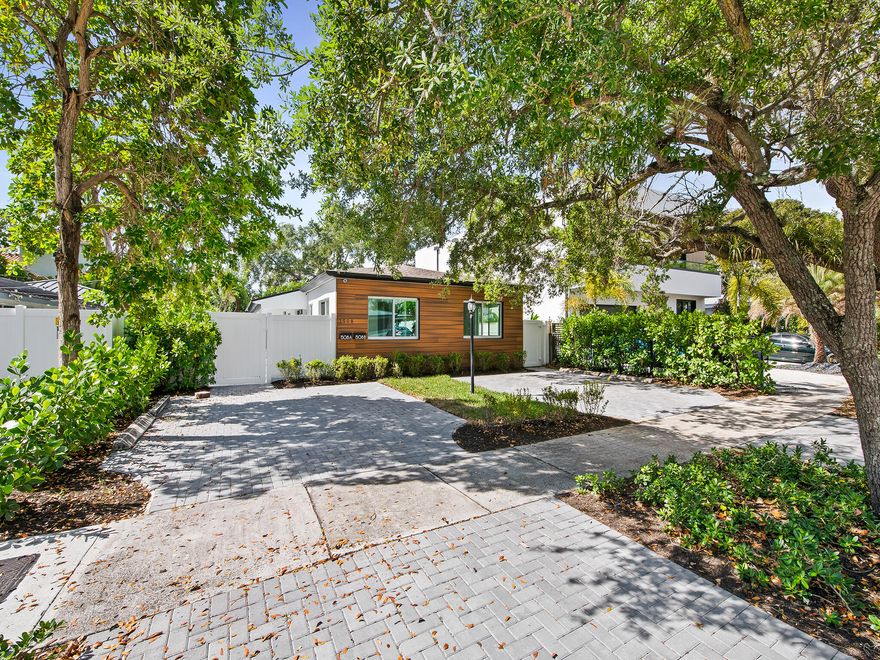 NICEST DUPLEX YOU WILL EVER SEE!, 4 BEDROOM 2 BATHS TWO TOTALLY SEPARATE 2/1' s PRIME VICTORIA PARK LOCATION 1 BLOCK FROM "MAIN CITY PARK ~ HOLIDAY PARK! FEE SIMPLE 1600SF DUPLEX! FRESH 2025 CONTEMPORARY REMODEL TOP TO BOTTOM!  Duplex with 4 parking spaces+ Both with Laundry Rooms! Huge fenced yard with artificial turf! Tool Shed!  New Hurricane Windows! New Roof! New Kitchens! New floors!  No deferred maintenance!  Walking Distance to Las Olas, Restaurants, Shopping, night life, and close proximity to beach making this the ideal location for a short term rental! each unit features separate utility meters, custom kitchens, custom bathrooms, stunning finishes, and in unit laundry. Don't miss this opportunity to Generate income/grow equity in Victoria Park!