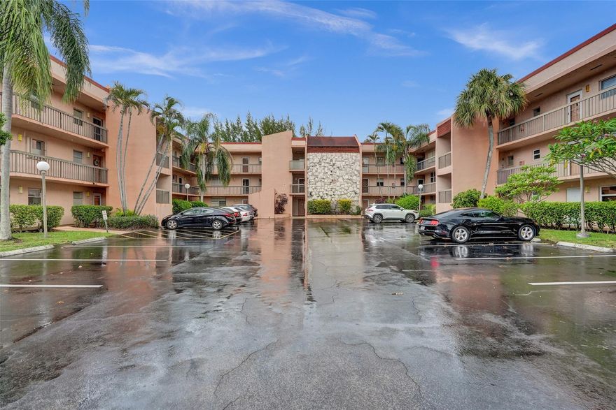 Welcome to your peaceful retreat in the heart of Margate's 55+ community at Holiday Springs Village. This well-maintained 1-bed, 1-bath condo offers low-maintenance living with thoughtful touches throughout, including a spacious walk-in closet and extra vanity for added convenience. Natural light fills the living & dining space, flowing seamlessly to your screened-in balcony that's perfect for morning coffee, quiet reading, or enjoying the fresh Florida air. Located steps from the elevator and laundry room on the 3rd floor to make everyday errands a breeze. A short walk across the street brings you to the clubhouse and expansive pool area, where you can lounge in the sun, swim laps, or challenge your neighbors to a friendly game of tennis. Book your showing today!