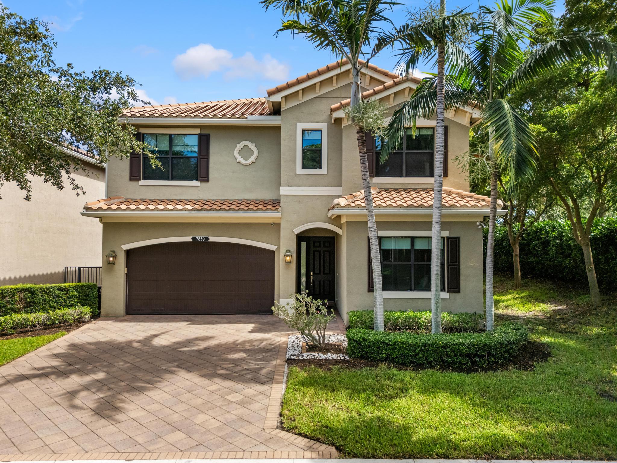 Step into style and serenity in this elegant 4-bedroom, 3-bathroom residence by GL Homes. Nestled on a premium oversized lot near a quiet dead-end in the prestigious Tuscany South community of Delray Beach, this modern gem is designed for comfort, convenience, and contemporary living.Enjoy peace of mind with energy efficient features such as impact windows and doors, and solar panels that are powered by Tesla. Inside, you'll find tile and laminate flooring throughout, a spacious open layout, and a versatile loft area perfect for a home office, playroom, or media space. The home boasts ample closet space, classy modern fixtures, and a clean, high-end aesthetic throughout. The large lot provides both privacy and potential, offering plenty of room for outdoor living or a future pool.