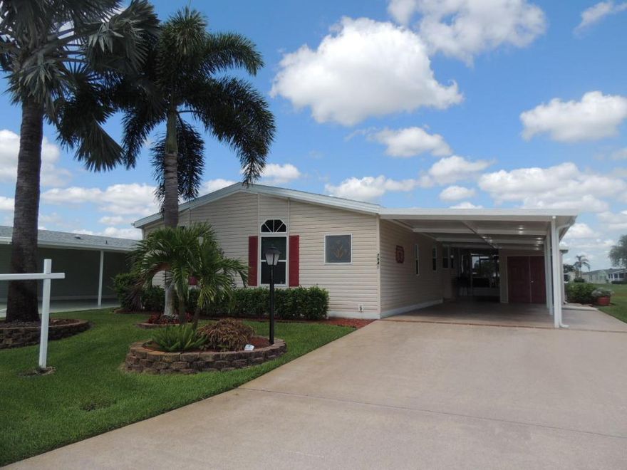 Beautiful Golf Front Islander III now available in the Savanna Club 55+ community! Home is being sold fully furnished, turn key! Features include 2 bedrooms, 2 baths, den/office with french doors, large utility room, island kitchen with abundant storage, tiled flooring throughout, bay windows for natural light, large lanai with open patio for entertaining or grilling and only minutes to the clubhouse, pool and restaurant. 
Call today for a private showing.