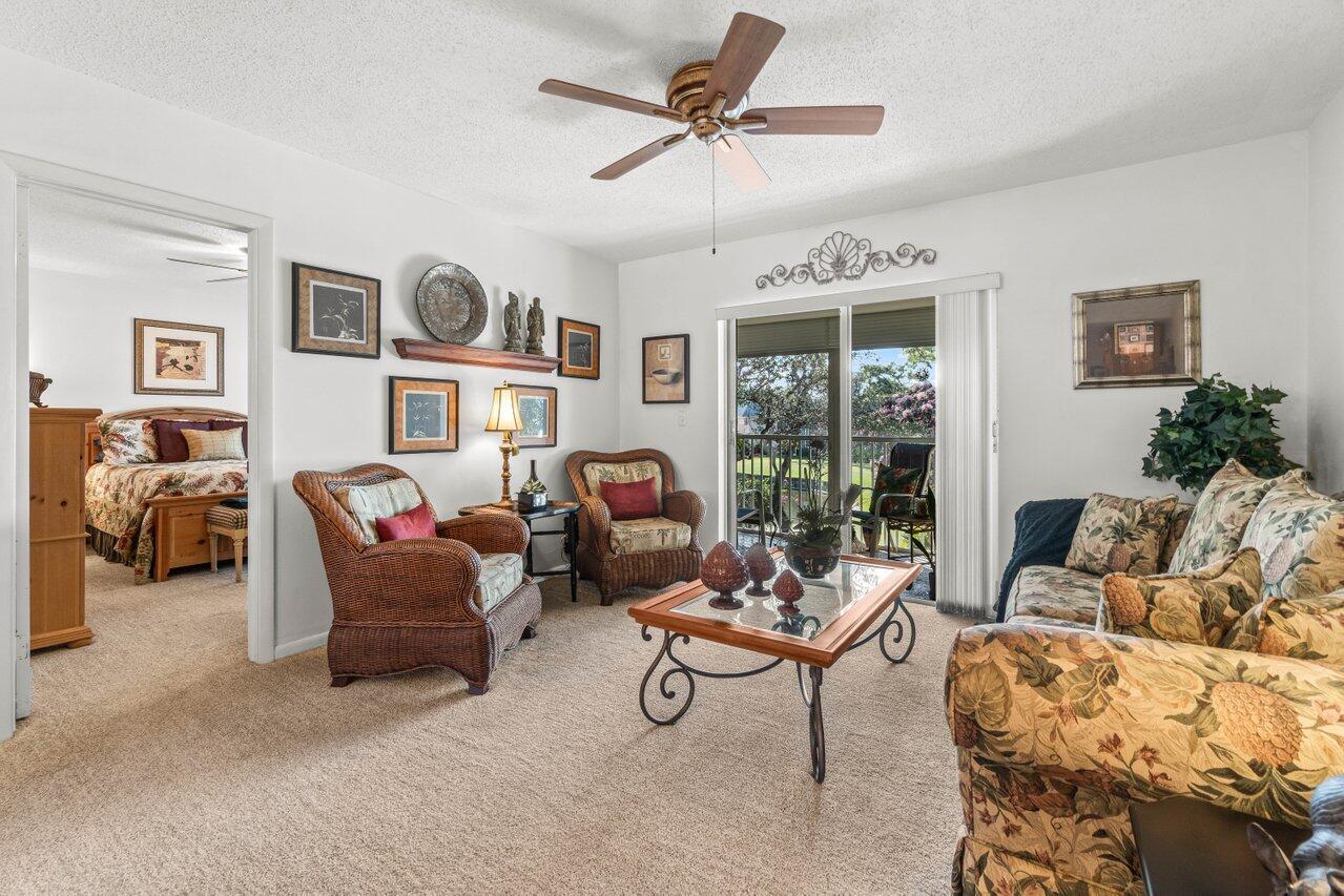 Discover the perfect blend of luxury and comfort in this gorgeous fully furnished 2-bedroom, 1.5-bath condo with breathtaking water and golf course views from your screened-in lanai. Immaculately maintained and move-in ready, this home boasts a new roof (2023) and elegant finishes throughout. Located in the sought-after Tequesta-Jupiter area, you're just minutes from the beach, top dining, and premier shopping. Enjoy resort-style amenities, including championship golf, tennis, pickleball, a sparkling pool, bocce, and a welcoming country club. Plus, internet and cable are included for ultimate convenience. Don't miss this rare opportunity to own a piece of paradise in one of South Florida's most desirable 55+ communities!