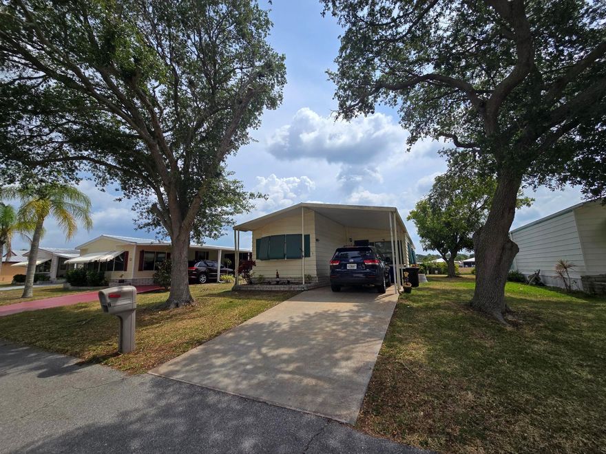 Wonderful Waterfront home, partially furnished 2 bedroom 2 bath. Newer Cabinets and Counter tops in Kitchen, Newer AC roughly 3 years old, newer floor coverings throughout (Vinyl Plank, tile, and carpet) Huge master and 2 Living areas, Deck Over Looking the water, Roof is of unknown age, But this house is priced to sell immediately! New Land Lease if closed by 6/28/24 $902.57