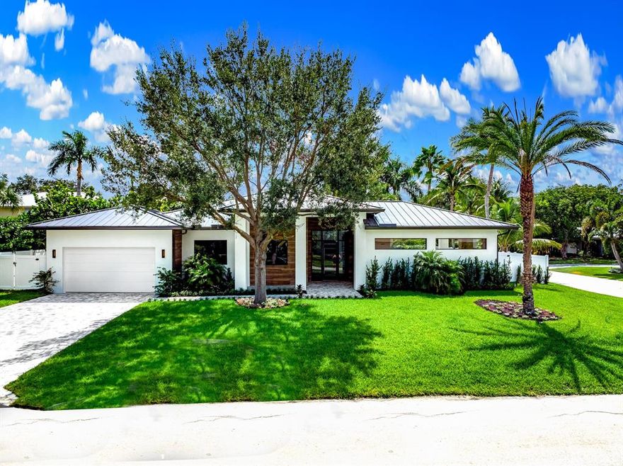 Spectacular Newly Constructed home in the Lake Ida neighborhood! Can be ready for delivery in 30 days. Well thought out floor plan features 4 bedrooms, PLUS an office, all on one level. Large open areas in the kitchen, dining & living rooms flow outside through triple sliders to the spacious covered lanai with outdoor kitchen & large pool deck. Brand NEW salt chlorinated pool. Underground propane tank for gas cooking, grill & hot water. 10' ceilings. Thermador appliance package. Large format 39'' x 39'' porcelain tile floors. Corner lot in a beautiful landscaped setting. No HOA! Total reconstruction, taken down to only a couple of block walls from original house - all new wiring, all new plumbing, including all underground piping, NEW roof, NEW pool, NEW kitchen & baths, NEW floors, NEW