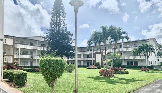 1/1.FIRST FLOOR, light and bright,well maintained.carpet in living area,ceiling in kitchen updated with recessed lighting,updated vanity in bathroom,nicely furnished, why rent when you can buy this magnificient apt !!!!The amenities include internet and WIFI, Century Village is like living in a resort, fitness center, live shows,movies,buses,classes,bingo,card rooms,trips,tennis,close to shopping and restaurants,come see and then check out the clubhouse to see it for yourself. Per the association this is a 55 plus community!!!