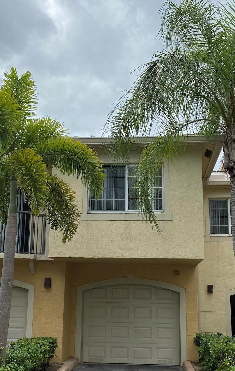 Light and bright FURNISHED Turn-key 3 bedroom split floor-plan condo with 1 car garage, Vaulted Ceilings, fully equipped kitchen, and full-size washer and dryer. Enjoy peaceful water views from the Living Room, Balcony, and the bedrooms. This home is located in the desirable Grand View community 0.3 miles from Wellington - close to WEF, International Polo Club, Global Dressage, Wellington amphitheater, shopping, restaurants, Publix. Pets are approved on the case-by-case basis. Grand View community has 2 pools, fitness center, basketball, and even car wash area. Rent includes the water/sewer. $2800 a month for the annual rental or $5000 a month for a seasonal rental.