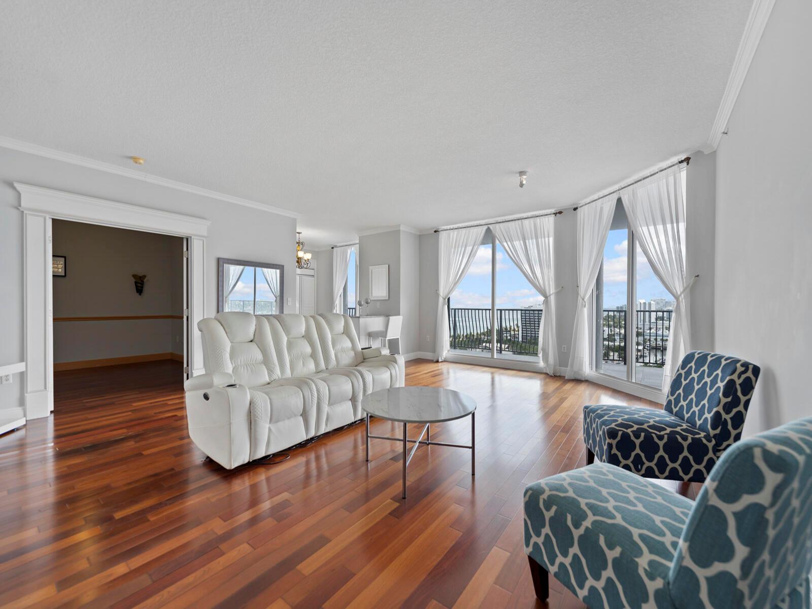 Step into luxury living at Jackson Tower, one of Fort Lauderdale's premier full-service buildings just steps from Las Olas and the beach. This 2-bed + den, 2.5-bath residence offers breathtaking views of the Intracoastal, ocean, and city skyline overlooking the new Las Olas Marina. Enjoy seamless indoor-outdoor living with floor-to-ceiling windows and an oversized 550 sq. ft. south-facing terrace, rarely found in the area. Jackson Tower offers 24-hour security, valet, gym, heated pool, spa, steam room, sauna, pet-friendly living and more. A prime location and incredible potential to customize your dream condo in the heart of Fort Lauderdale's most desirable waterfront district!