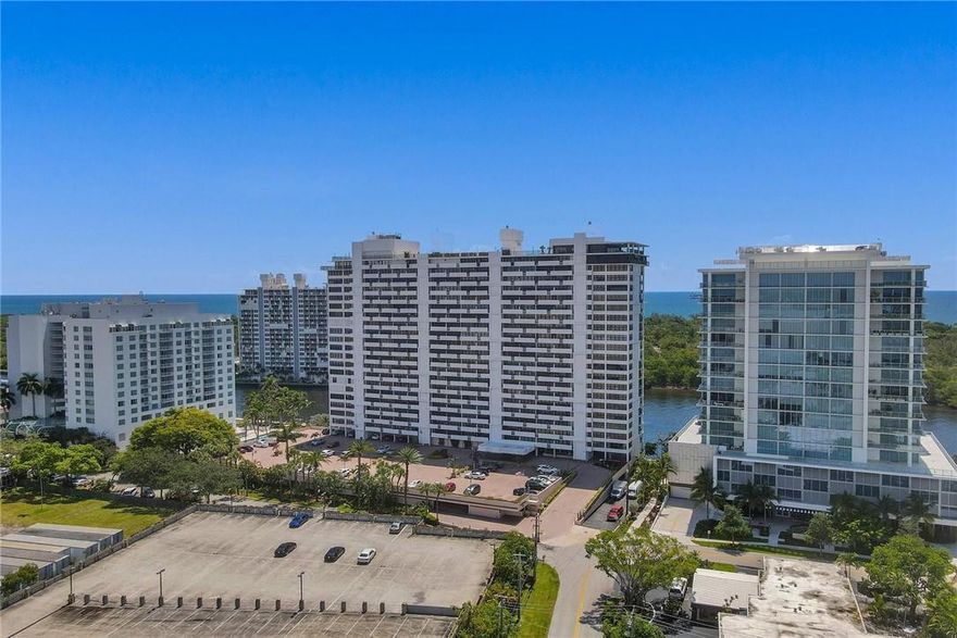 Experience luxurious living and incredible Intracoastal and Bonnet House views!  The unit features two bedrooms and two bathrooms, wood floors, granite counter tops, and eat in kitchen and high impact windows.  The location is one of the best in Fort Lauderdale, walking distance to fine dining, the Galleria Mall, Birch State Park and the Ocean.  The building has 24-hour security, covered parking, a gym, and a ROOFTOP POOL and clubhouse!  There is also an outdoor grill and library. Enter the building into a beautiful lobby.  Also, the Corinthian is professionally managed with an on-site and in house Property Manager.  This is a luxury building and a great opportunity if a lower floor is preferred.