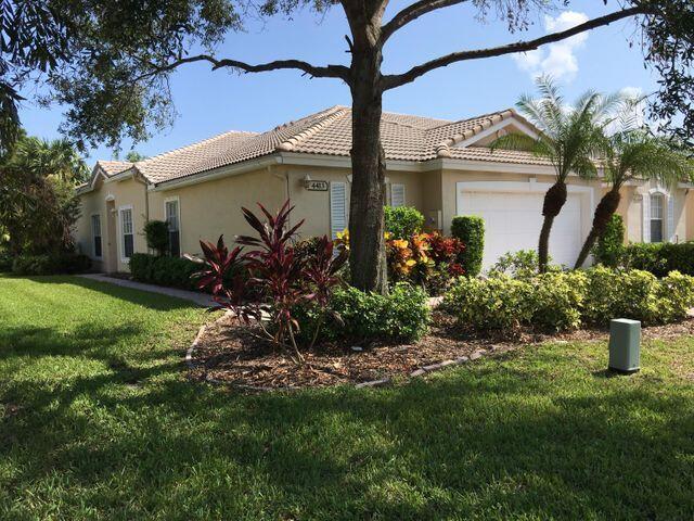 Move in condition Golf Villa located on quite cul-de-sac hits the rental market! Do not miss the opportunity to live in this meticulously updated Golf Villa. Property features stainless steel appliances, tile floors throughout main living area, new carpet in both bedrooms, newer A/C system, crown molding, and private screened in porch overlooking nature preserve. Jensen Beach Country Club offers two heated pools, clay tennis Courts, quiet streets perfect for bike riding or walking. Community is manned gated for additional security and offers pay and play golf course. Eagle Marsh Golf Club designed by Tom Fazio. Community is located minutes to many dining out options, shopping, and great schools!! Close to beach.