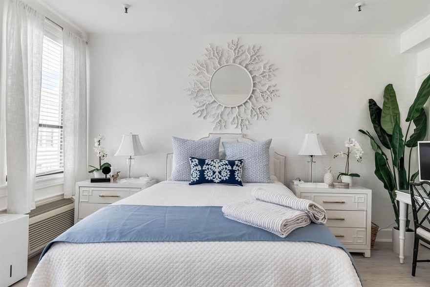 When you open the door you'll realize this is something you will rarely find!! A jewel box, renovated top-to-bottom, for the modern traveler who loves unique luxury while experiencing the Palm Beach island life. This condo is chic enough for the girls, with just enough blue for the gents. Designed for luxury, and packed with modern needs. Inspired by some of the most luxurious resorts and vintage hotels in the world, giving you 270 square feet of floor-to-ceiling luxury. Beach is just 1.5 blocks away. Restaurants across the street with many others within walking distance. Publix is also right across the street for extreme convenience. The HOA covers front desk, water, electric, basic Wi-Fi and cable, building insurance, trash removal, common areas including pool, gym & spa.