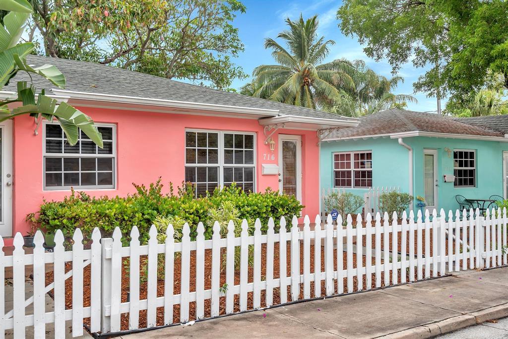 4 unit multi family property in the city of Lake Worth Beach. Property consists of 2 separate CBS buildings made up of one 2 bedroom 1 bath unit, two 1 bedroom 1 bath units and one efficiency. Both buildings were completely renovated in 2014 with new roofs, impact windows & doors, kitchens, baths and central a/c systems. There are 3 off street parking spaces and a washer and dryer on site. Units feature full kitchens, terrazzo floors, granite countertops, stainless appliances, tiled bathrooms and central air. Perfect for an owner occupant, short term rental business or multifamily investment.