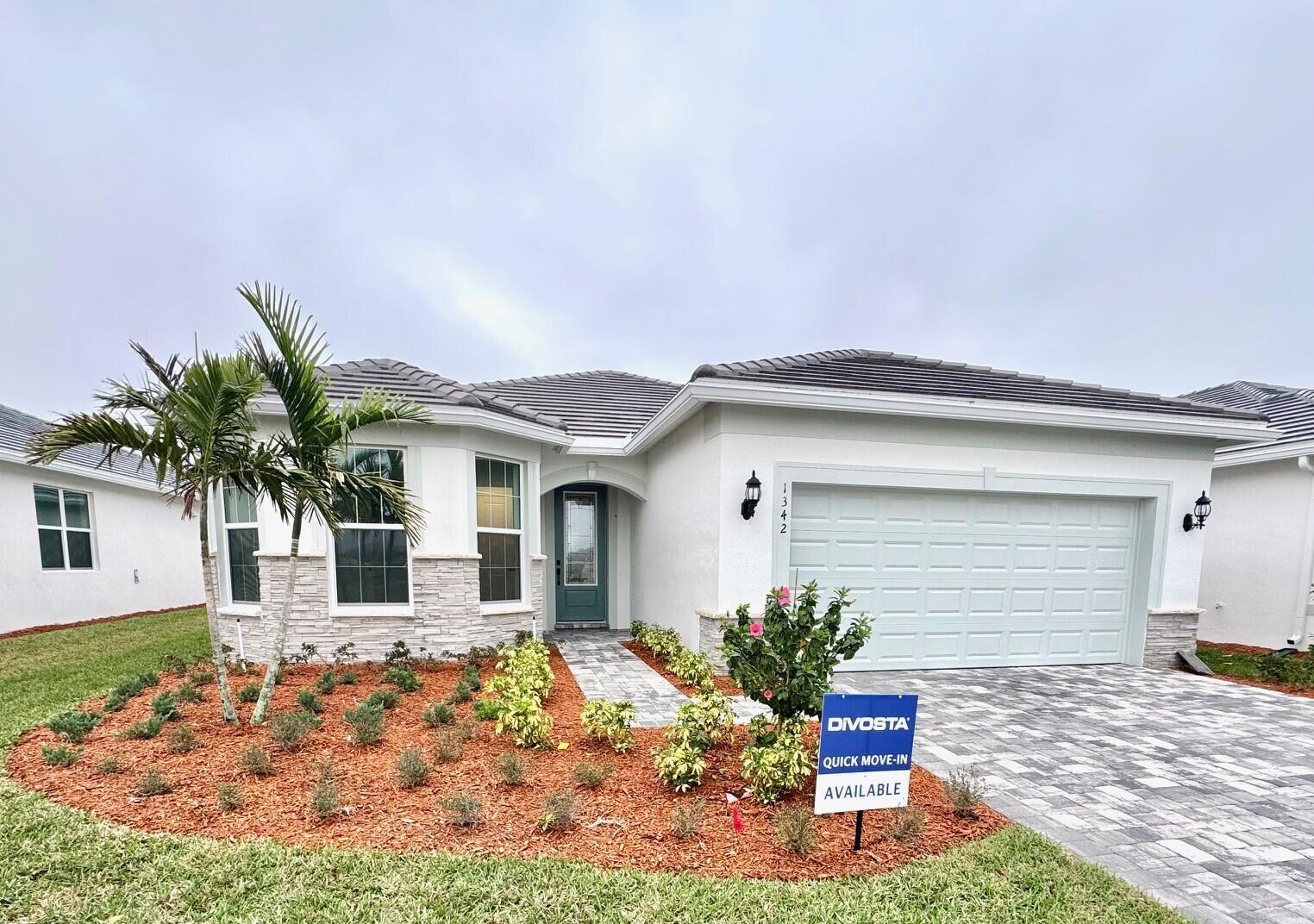 NEW CONSTRUCTION: Beautiful 3 Bedroom plus Den Mystique plan in Vero's newest community, Costa Pointe. The home has been adorned with Designer on-trend colors and finishes making move-in a breeze no matter what your decorating style. Entertain and wow your guests in your built-in kitchen with welcoming island. Oversized tiles flow seamlessly throughout the entire space. Or take the party outside to your extended screened lanai. Enjoy living just steps from the World class amenity center opening soon. Whether using this a winter getaway or making it your permanent address - this home will not disappoint!
