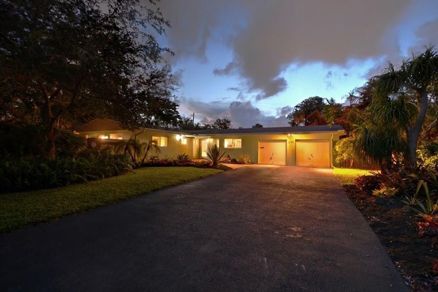 IMMACULATE CUSTOM REMODEL, 3-BEDROOMS WITH TWO-FULL BATHS, WITH 3-OVERSIZED COVERED & SCREEN ENCLOSED PATIOS WITH SPA, 3RD PATIO IS A COURT YARD OFF THE MASTER VERY PRIVATE. FORMAL DINING ROOM, FORMAL LIVING ROOM, GRANITE & STAINLESS STEEL KITCHEN WITH GAS RANGE, UPGRADES INCLUDE, PORCELAIN FLOORING, UPDATED BATHS, IMPACT WINDOWS & HURRICANE SHUTTERS, NEWER AC, EXTRA LONG DRIVEWAY, WASHER & DRYER, A HUGE FENCED LUSHLY LANDSCAPE YARD A TOTAL REMODEL NO HOA, & HOA FEES, EXCELLENT SCHOOLS, QUICK & EASY CLOSE