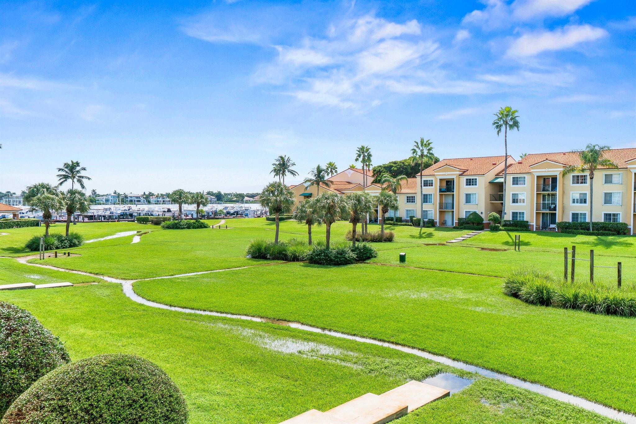 Welcome to Coastal living at its best in this 3-bedroom, 2-bathroom condo located in a private gate waterfront community...The Yacht Club on the Intracoastal of Hypoluxo. Enjoy a residence that blends comfort and convenience, ideal for those seeking a winter retreat in sunny South Florida. Second floor unit (no elevator), this turn-key property boasts  lush garden views and partial water views of the Intracoastal and Marina. Residents will appreciate the proximity to the Club house and all amenities as well as beautiful local beaches, shopping dining and a variety of local stores and restaurants within a short distance.