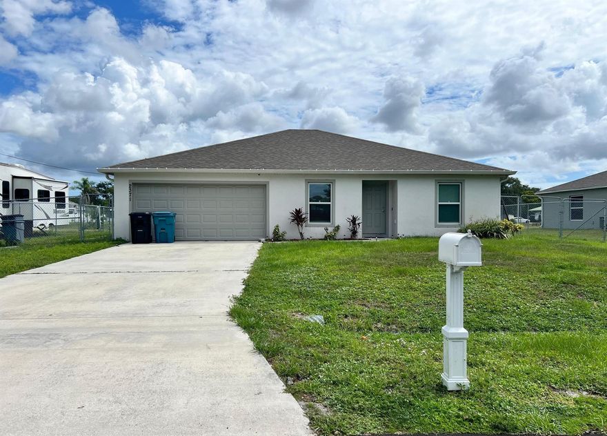 Beautiful 3-bedroom, 2-bath home with a 2-car garage, built in 2021. Features a spacious patio--perfect for relaxing or entertaining family and friends. Conveniently located near the Turnpike, shopping, and restaurants. The owner will install a new vinyl floor.
