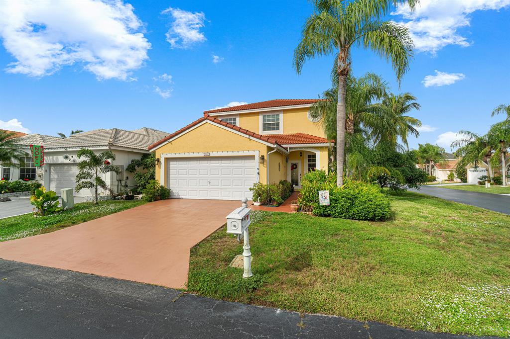 This beautiful two-story is ready for YOU to call HOME ! The Seller's have completely updated this home from top to bottom! Newer roof & AC (2015), Hurricane impact windows, travertine flooring, All new kitchen cabinets, molding, granite counters & back splash & appliances-All (3) bathrooms have also been updated. You will enjoy your private backyard paradise which includes pool, ample decking & Sunsetter awning. Low HOA, Amenities include: Pool, playground, volleyball and tennis.