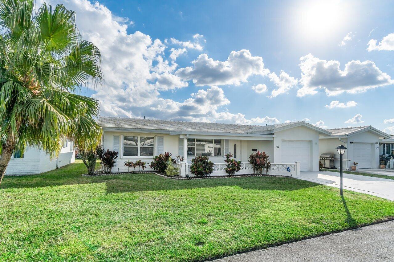 This Community is for Adults at Least 55+ Years Old & No Children Allowed. One of a Kind Beauty! TOTALLY RENOVATED with ALL NEW HIGH END Finishes! New Covered Patio! Large Open ''Edgewood'' floor plan! Offering Formal Living & Dining rooms, Family Room & Gourmet Kitchen with Granite Counters, Glass Mosaic Back splash & New Stainless Steel appliances! Crown Molding Everywhere, Porcelain Diagonal ''Marble Look'' Tile Floors with No Grout lines and Upgraded Lighting, Fans & Doors. The Master Suite Offers Large Closet& Gorgeous Bathroom! Location, Location! Leisureville is a Super Active Community with 3 Clubhouses & Par 3, 18-Hole Golf is also included! Close to Restaurants, Shopping, Beaches & Just West of I95! Possible 1 dog 25# - Taken on Case By Case Basis