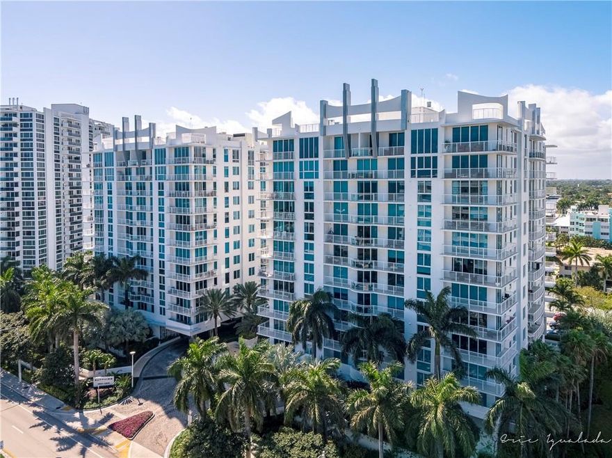 Welcome to Sapphire, a modern masterpiece from the dream team of architect Kobe Karp and designer Steven G. This gorgeous sub-penthouse, 2+2+den features wonderful ocean, Intracoastal and city views and a full width balcony to enjoy them. The kitchen has been updated, modern cabinetry with quartz waterfall counters. Italian porcelain tile throughout, Hunter Douglas shades, tankless H2O heater, coveted storage unit + many custom features make this space truly move in ready. Fabulous on-site amenities include a 25-meter infinity pool, cabanas, fitness center, 24 hour valet, concierge desk and more. Walk to the beach, great restaurants and local shopping. Ownership also provides private beach club membership with golf and tennis privileges. True resort style living and pet friendly, too!