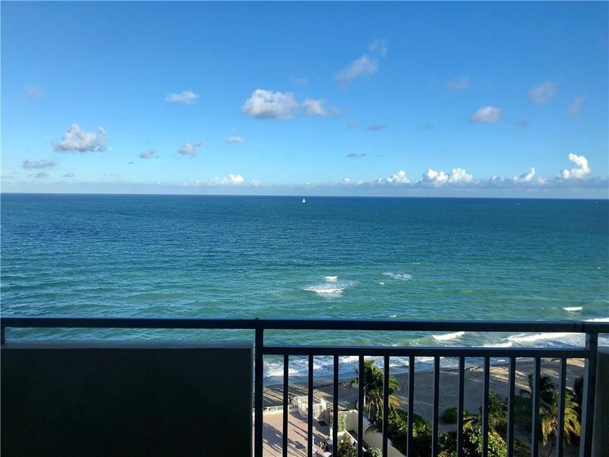 Beautiful furnished 1 bedroom 1.5 bathroom apartment for rent, AVAILABLE NOW UNTIL NOVEMBER 30th, 2019 AND STARTING APRIL 2ND, 2020. Not available for the month of December, 2019. Unit features stunning direct ocean view from all windows, spacious balcony, open kitchen with granite counters and stainless steel appliances, impact windows, tile floors. Unit comes with an assigned parking space, additional parking is available for $50 per month. New furniture.
