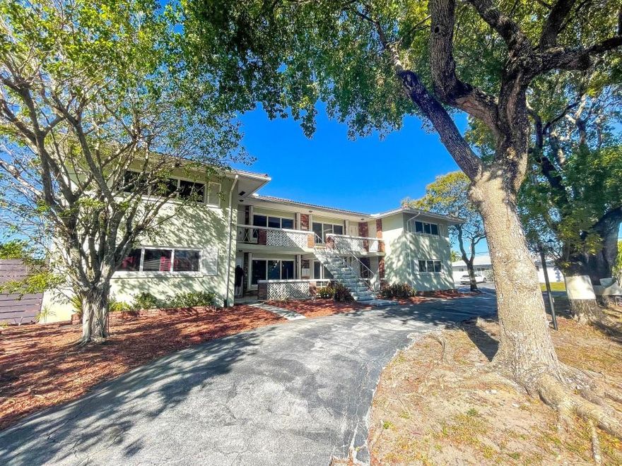 Coral Ridge Apartments is a legal quadplex in the prestigious Coral Ridge Country Club neighborhood surrounded by million-dollar homes. Built in 1960, the 5,208 SF property operates as eight units, comprised of four 2-bedroom/1-bath units and four studios. Features include new hurricane impact windows, mini-split ACs in every unit, screened porches for the 2-bedroom units, nine on-site parking spaces, and a quarter-acre lot near beaches, dining, and retail.