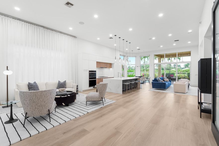 Top of the line, luxurious 4 bed, 4 bath home with a dedicated study. Professionally renovated in 2022 and exquisitely designed with all of the modern custom finishes. Full Golf Membership home with lake and golf course views.  One of a kind and rare to market.