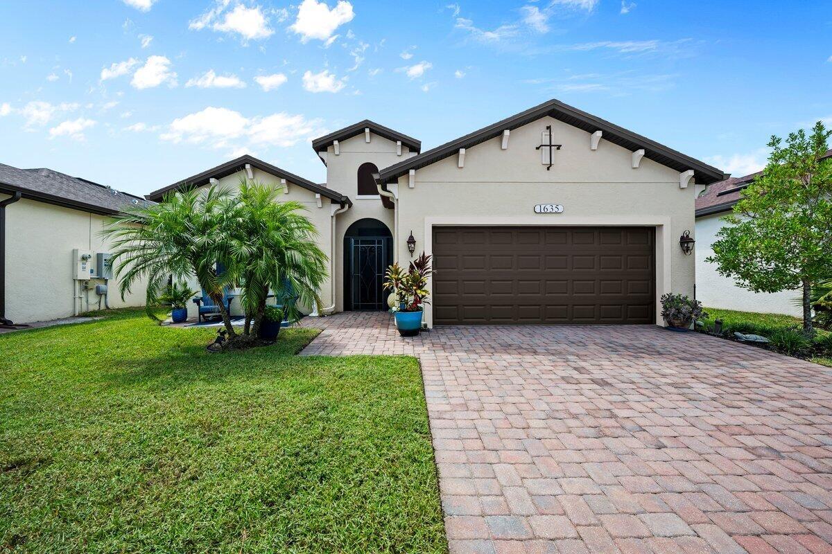Discover coastal luxury in this fully furnished 2-bedroom, 2-bathroom home with a den--designed with comfort and elegance at every corner. The den offers versatility and can easily be converted into a 3rd bedroom, as seen in other homes within the community.Step inside and enjoy the open floor plan, upscale finishes, and a thoughtfully designed interior that blends style with function. The primary suite features a large walk-in closet and dual vanity, while the home's coastal-inspired decor creates a true move-in-ready retreat.Highlights include an enclosed patio perfect for entertaining, abundant storage, and a 2-car garage. Built with energy-efficient features and hurricane protection, this home combines peace of mind with luxury living.
