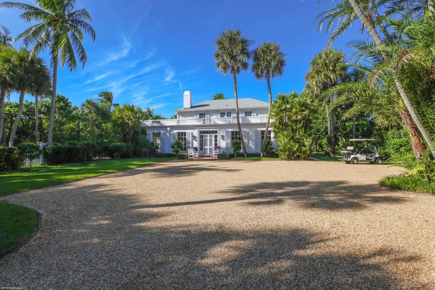 Welcome to wonderful 128 S Beach Rd, a classic family house in the heart of Jupiter Island. The 7 bedrooms and flexible living space can accommodate multi generations plus there is additional room for expansion, if needed. A large, covered terrace overlooks a 35' X  20' sylvan pool surrounded by lush landscaping and old growth trees.