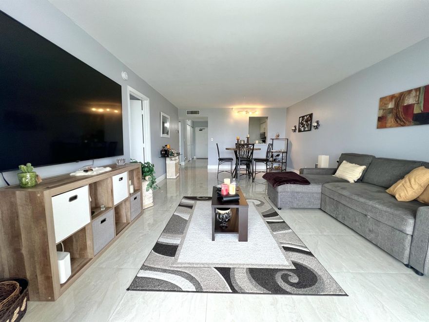 Move-in ready, spacious 1 bed / 2 bath in the desirable side of Crystal Lake! Featuring porcelain floors throughout, stainless steel appliances, in-unit laundry, and a large screened balcony filling the space with nature light. The unit offers a walk-in closet plus plenty of additional closets for storage. Available as of 02/01/26