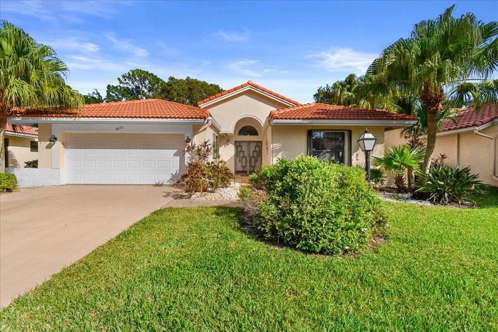 WELCOME to Palm Shores! A Hidden Gem! A Great Home for a Great Price! Beautiful Neat and Clean 3 BR home, Open Floor Plan with Split Bedrooms. Recently Remodeled Kitchen with Granite Countertops, Sink and a Tile Back Splash! Enclosed Florida Room. NEW ROOF 2017. Hurricane Accordian Shutters. Kitchen Appliances and Washer/Dryer all 7 years old! This community is BIG DOG friendly (up to 2 pets). HOA covers Landscaping, Cable, ADT Alarm, House Painting, Roof Pressure leaning, and Tree Trimming. Recently Renovated Clubhouse with Large Pool. One time capital contribution of $1,235.00 to the HOA is required.