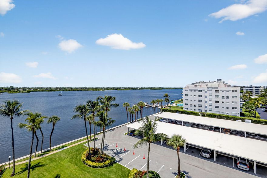 Bring your offers.  Huge 1/1.5 Unbeatable value in Palm Beach—this furnished 1BR/1.5BA penthouse at La Palma offers 1,180 sq. ft. of luxury with spectacular Intracoastal views from every room. A bright living area, eat-in kitchen, spacious bedroom with walk-in closet, 8-ft ceilings, and a covered balcony set the stage for sunset and effortless entertaining. Enjoy resort-style amenities: 24/7 doorman, on-site manager, saltwater pool, fitness center, sauna, BBQ, and deeded beach access across the street. Added conveniences include same-floor storage, covered parking, and an exclusive 2BR guest suite for visitors. Perfectly located near luxury hotels, Worth Avenue shopping, fine dining, golf, tennis, --plus PBI just minutes away. With today's price, this is the best opportunity in the bldg