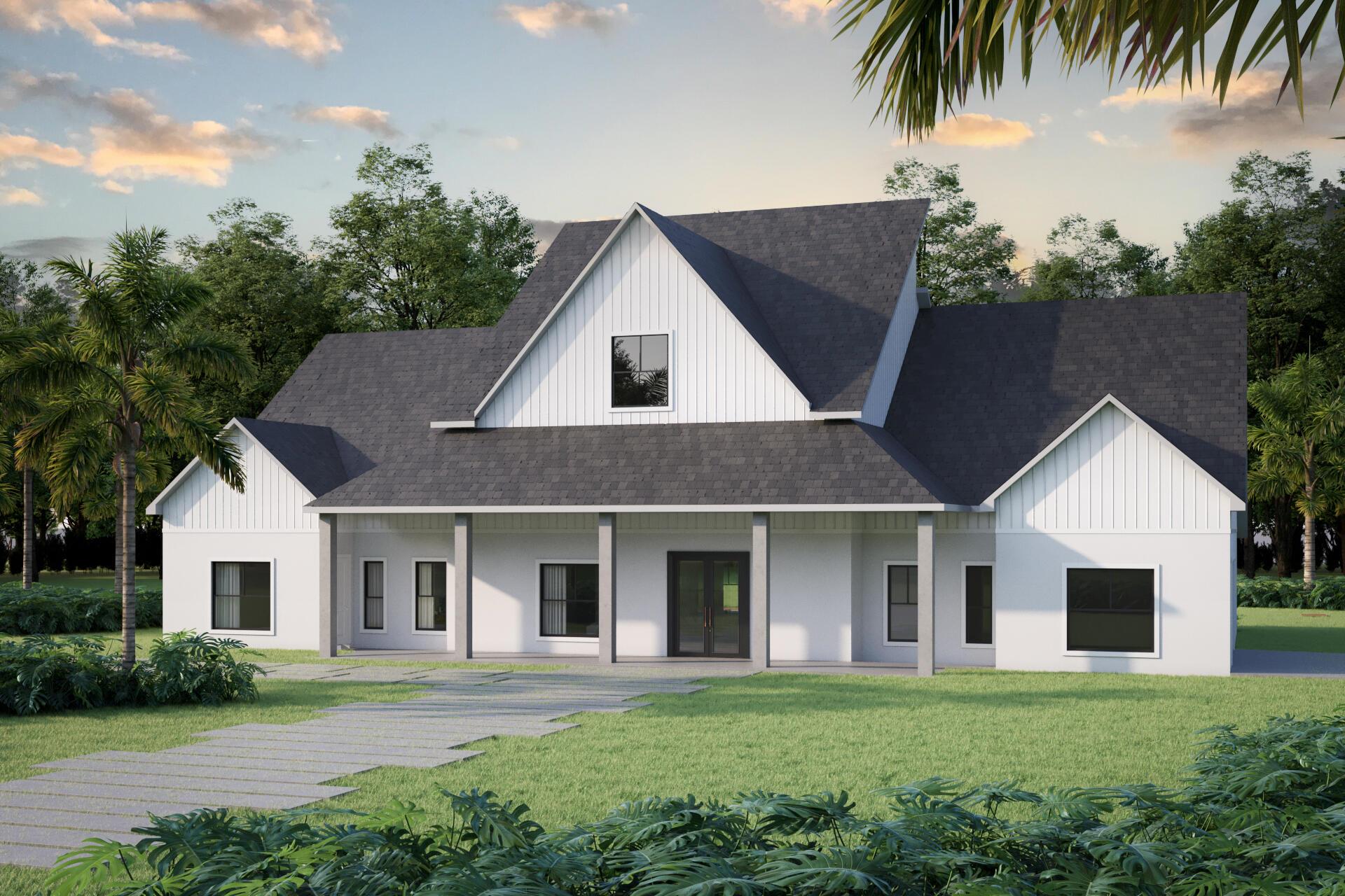 The Layla Model offers 4,755 sq. ft. of luxury living with a 4-bed, 2.5-bath main home plus a private 1-bed, 1-bath in-law suite. Featuring CBS construction, impact windows, soaring ceilings, wood cabinetry, granite countertops, and ceramic tile throughout, every detail is designed for style and durability. The gourmet kitchen boasts stainless appliances, walk-in pantry, and open layout flowing into spacious living and dining areas. The master retreat offers patio access, walk-in closet, soaking tub, and walk-in shower. Three additional bedrooms share a full bath, with a guest half bath near the foyer. The in-law suite includes a full kitchen, laundry, and private entrance--perfect for family or rental. A 3-car garage and covered patio complete this stunning home.