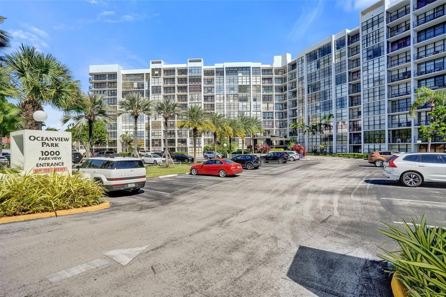 Welcome to the sought after Oceanview Park Community in the heart of Hallandale Beach's, Three Islands Community. Enjoy intra-coastal living with all that Hallandale Beach has to offer within a 5 minute drive. This unit is being offered fully furnished for the convenience of a seamless move in. The condo features a large primary bedroom with a spacious walk-in-closet, comfortable den, and 1.5 baths, as well as a West-facing balcony for beautiful unobstructed sunset views. Floor to ceiling windows, complete with convenient, motorized shades, in both the bedroom and living space, bring in tons of natural light throughout. Enjoy the resort style amenities, lounge by the pool and watch the yachts pass, or challenge your neighbor to a friendly match of tennis. Schedule your showing today!