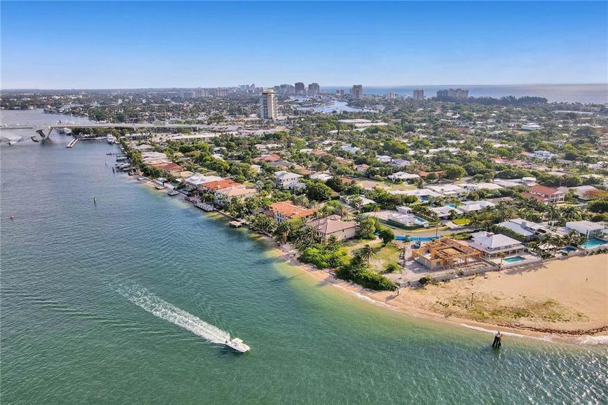 TROPHY LOT in Ft. Lauderdale Direct Intracoastal offering 160+/- feet of deepwater ocean access in sought-after Harbor Heights. This rare Trophy Lot offers sprawling wide water views of the Intracoastal and Port Everglades Inlet. Unique Opportunity to build your dream estate. Only a short stroll to the shoppes of Las Olas Boulevard and all the action that Fort Lauderdale Beach has to offer.