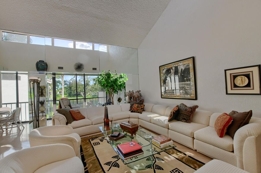 Very desirable 2 bed 2 bath Lakewood Garden apartment. The patio in the main living area has been bumped out to provide an airy open feel. This residence has phenomenal views with vaulted ceilings and lots of natural light.magine life inside the Nation's #1 Private Residential Country Club Lifestyle offering resort-style living. Conveniently located less than 10 minutes from downtown Boca Raton. PLAY our 4 Golf courses, 27 Tennis courts and 15 Pickleball courts; SHOP our retail store, golf and tennis pro shops, DINE in our 7 restaurants. Spend the day RELAXING at our 5-star fitness center, pool, spa and salon. ENJOY endless activities in over 400,000 sq. ft. of exceptional amenities & stellar service. Mandatory $90,000 Club Membership joining fee and annual required social dues of $18,04