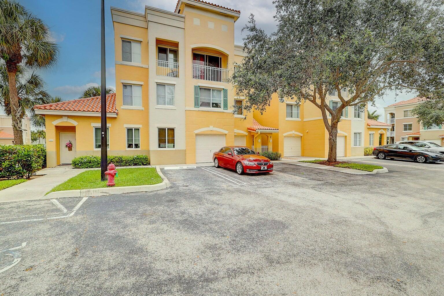 Ideally located in a gated community off of PGA Blvd and within walking distance to Legacy Plaza, this adorable 1st floor condo is updated and ready to move in on 10/01. This unfurnished 1-bed 1-bath condo offers in unit washer and dryer, stainless steel appliances, laminate flooring throughout, convenient accordion hurricane shutters, and a private, lake front outdoor area. The community offers tennis courts, gym, clubhouse, and a pool area.