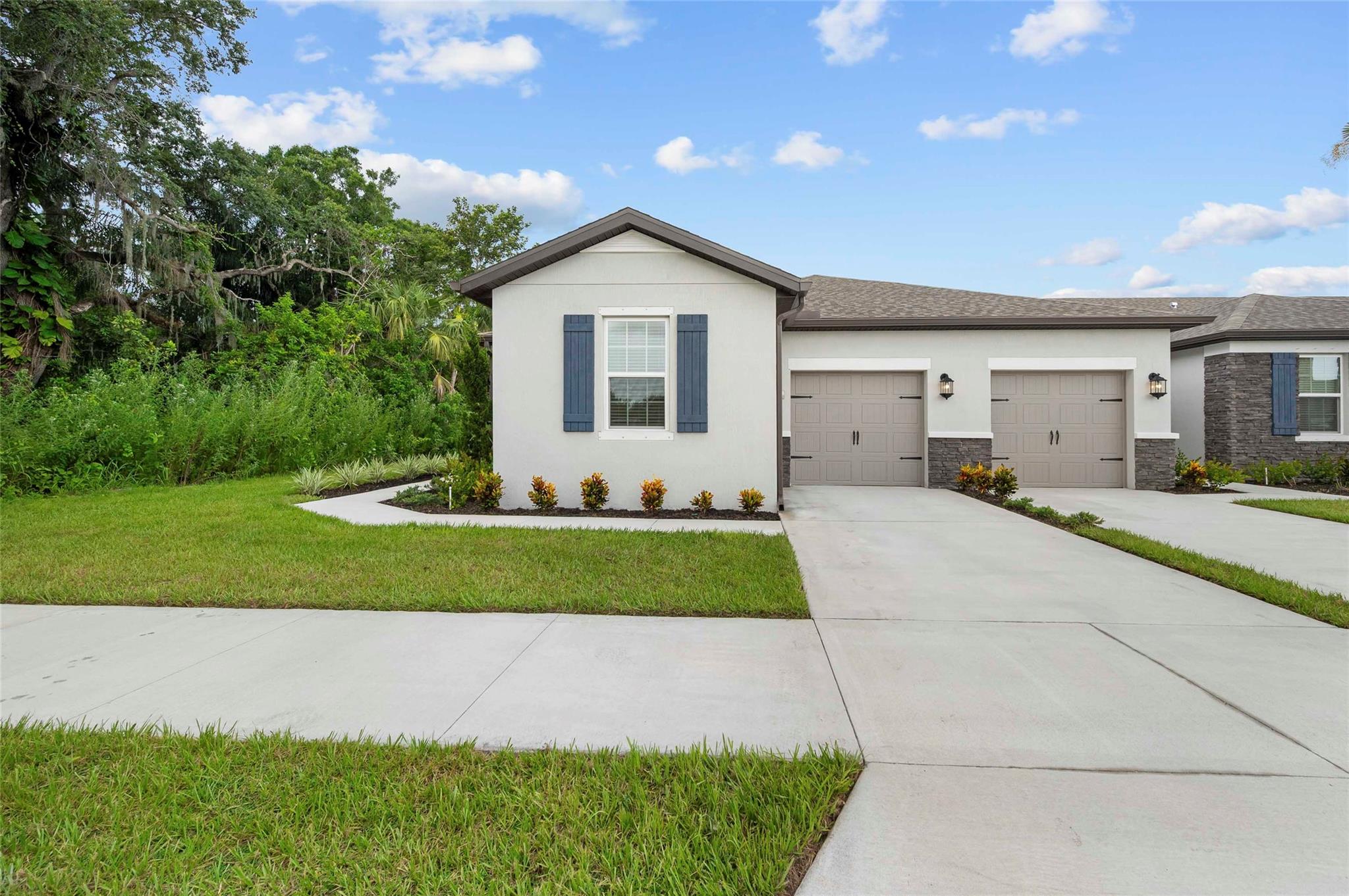 Ask us about our incentives, builder paid closing cost, and more! The Santa Maria features a thoughtful design and a vast amount of living space in a beautiful, one-story home. This 4-bedroom, 2-bathroom home at Celebration Pointe is sure to please the most discerning homebuyer, with its charming exterior, spacious bedrooms and covered entryway. A breakfast bar located in the chef-ready kitchen provides additional space for all of your entertaining needs. This stunning home includes amazing upgrades, such as sprawling countertops, wood cabinets with crown molding, front yard landscaping and a laundry room. In addition to a prime location, Celebration Pointe provides homeowners with access to a children’s playground, walking paths and a future community clubhouse.