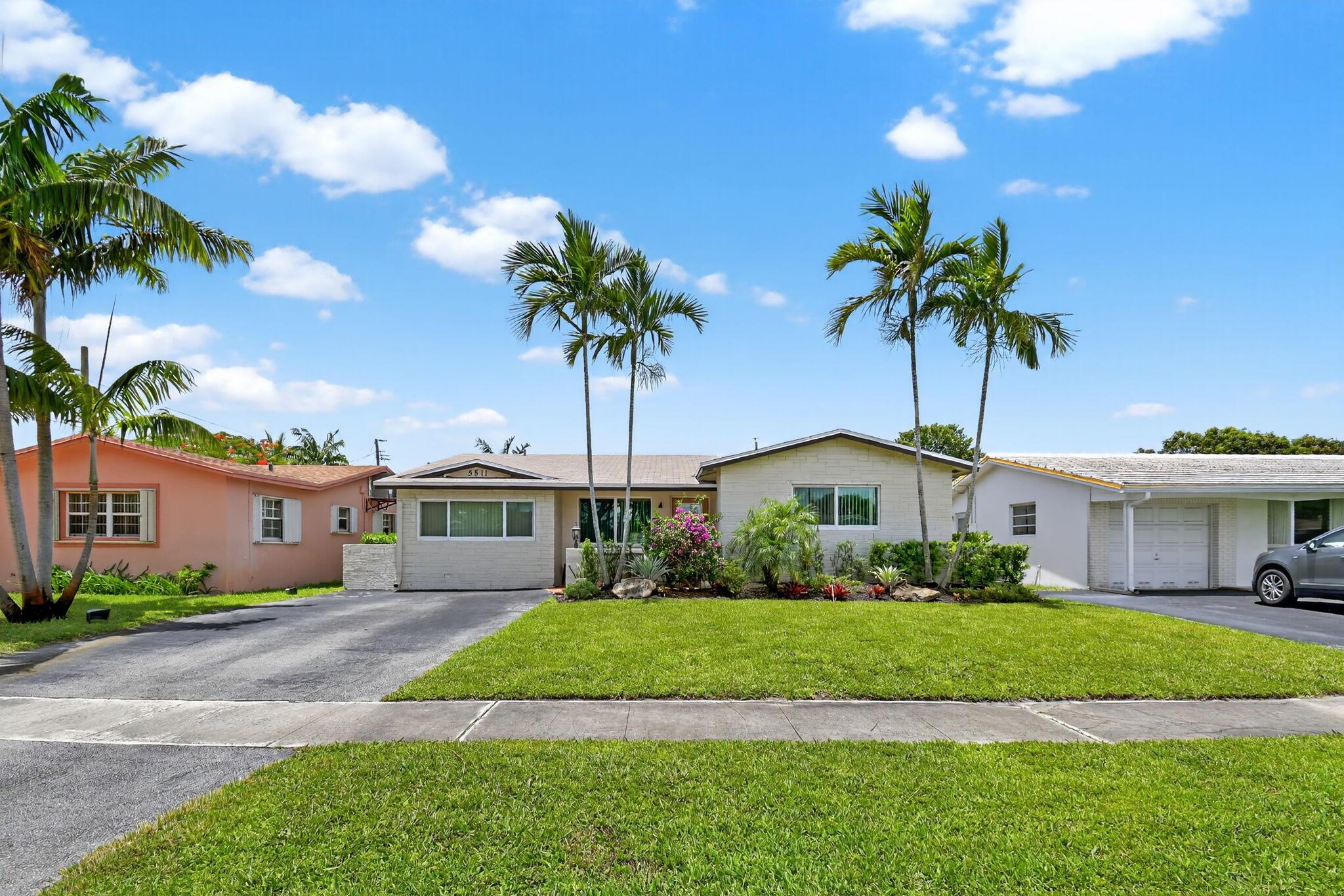 Beautifully maintained pool home with numerous upgrades and no HOA! Remodeled bathrooms (2018), updated travertine patio (2020), and resurfaced pool (approx. 2013). Roof, fence, and electrical panel all new in 2023. Hurricane-impact windows (2017) and aluminum awnings (2016) provide added peace of mind. 4-ton AC with UV light (5 yrs old), sewer lines just cleaned, and 3-year-old water heater. Converted 4th bedroom with private bath--perfect for a guest suite, gym, or office. Features include all-tile flooring, new fans and light fixtures, stylish black hardware on all doors, and lush landscaping with well-fed sprinklers. Enjoy the private backyard oasis with ample outdoor living space. Located near hospitals, shops, and more--this one has it all!