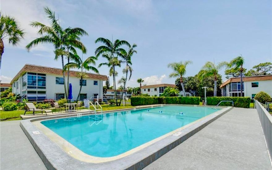 Location Location! This a 2nd floor unfurnished spacious 2 Bedrooms 2 Bath condo it is conveniently located close to shops, dining, entertainment and Hutchinson Island beaches. Beautifully maintained with new vinyl flooring, new heater, new refrigerator & new dishwasher. Enclosed sunroom. Pantry in kitchen. Washer / Dryer located on the first floor. Kingswood is an active 55+ community that offers a clubhouse, community heated pool, social activities and shuffleboard. Water, sewer and trash are included. Being offered on an annual basis. No smoking, pets or trucks Allowed.