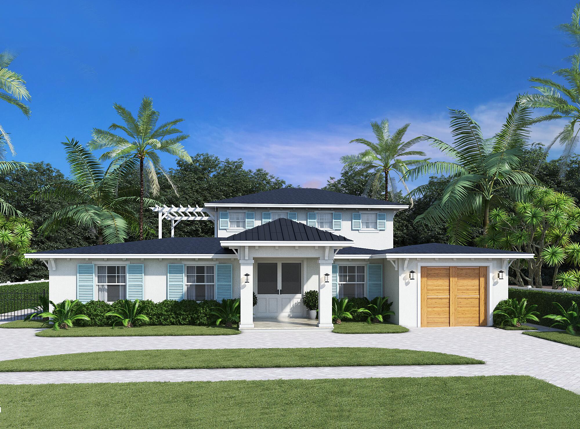 Completion Projected December 2025. Seize the chance to secure a premier single-family home in the heart of West Palm Beach's coveted SoSo neighborhood. New elevations and situated on a 7,500 sq. ft. lot, this offering includes a fully reimagined 4-bedroom, 3.5-bath residence spanning 2,615 sq. ft. under air complete, new impact windows, new roof, plus garage and new pool. All beautifully designed, and built to impress.Just in time for Floridas peak season, this residence includes dual primary suites; with 2 bedrooms downstairs and 2 upstairs--each layout designed with room to craft your own zen-master retreat. New resort style pool, lanai, and plenty of lush landscaping with yard space for family and friends.