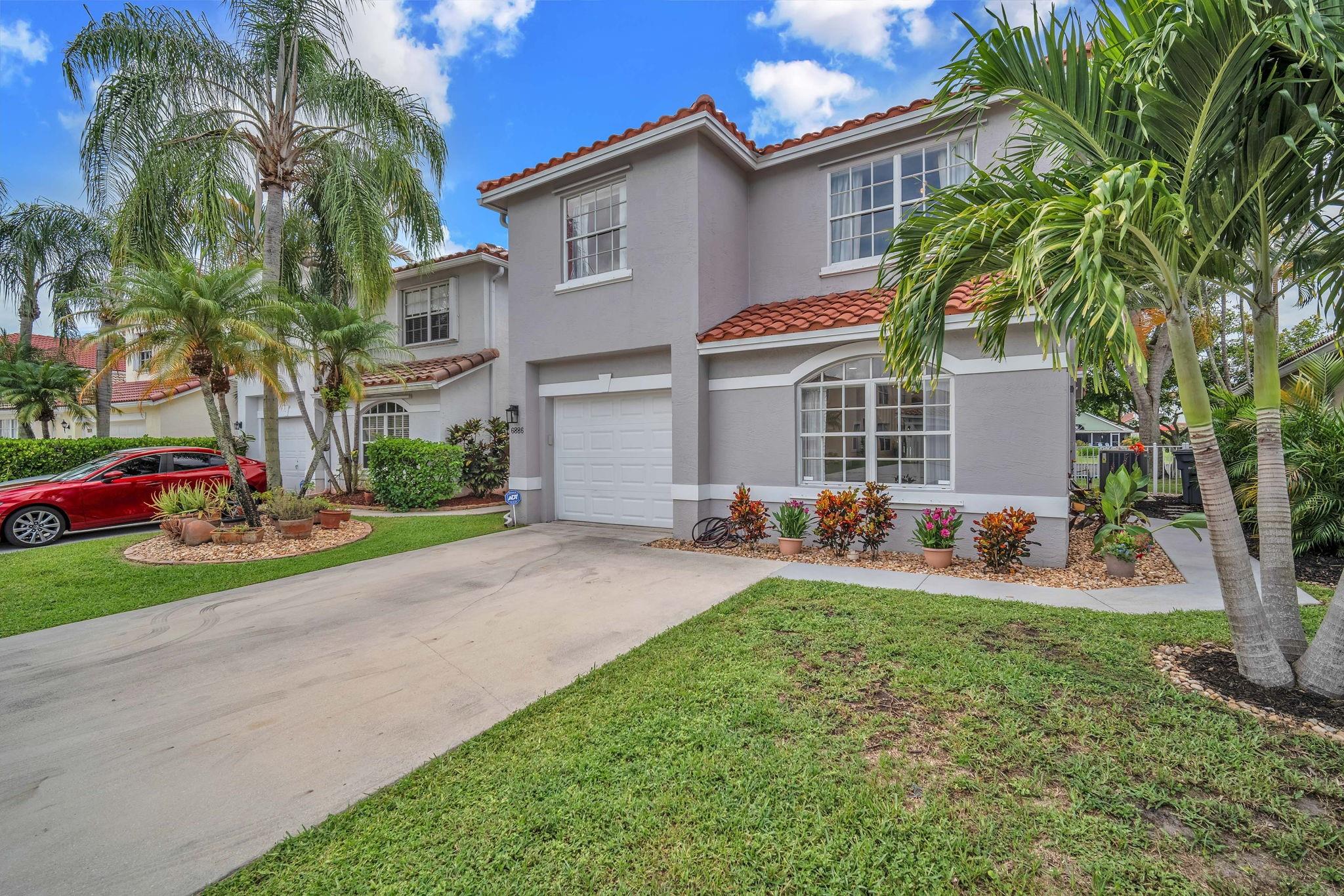 Welcome home to this move in ready 3/2.5 two-story gem situated in the highly sought-after Lake Charleston community with low HOA & New Roof 2024! This home features a custom kitchen with granite countertops, black appliances & wood cabinets seamlessly opening to the family room. Soaring ceilings greet you upon entry, & separate living & dining area too. Primary Bathroom updated & 2 sinks. Enjoy serene lake views & the shade of mature trees plus room for a pool! Backyard fenced for privacy & great for kids & pets. Storm panels too. All ''A'' Rated schools. Community offers low HOA which includes cable & high speed internet, community pool, toddler pool, 3 playgrounds, pickle ball & tennis courts, basketball & volleyball court. Short distance to community pool, park & Manatee Elementary