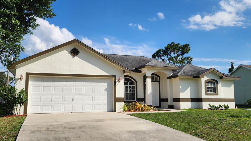 Spacious 4BR/3BA home in southwest Port St. Lucie near the Becker Road corridor! Offering over 2,000 sq. ft. of living space, this home features a flexible layout ideal for family, guests, home office, or multi-generational living. Situated on a generous lot with room to enjoy the Florida lifestyle, outdoor entertaining, gardening, or relaxing in your own backyard. Conveniently located near I-95, Florida Turnpike, Tradition, shopping, dining, schools, medical facilities, and everyday conveniences. Easy access to beaches, parks, boating, and all the Treasure Coast has to offer. Great opportunity for buyers looking for space, location, and value in Port St. Lucie!