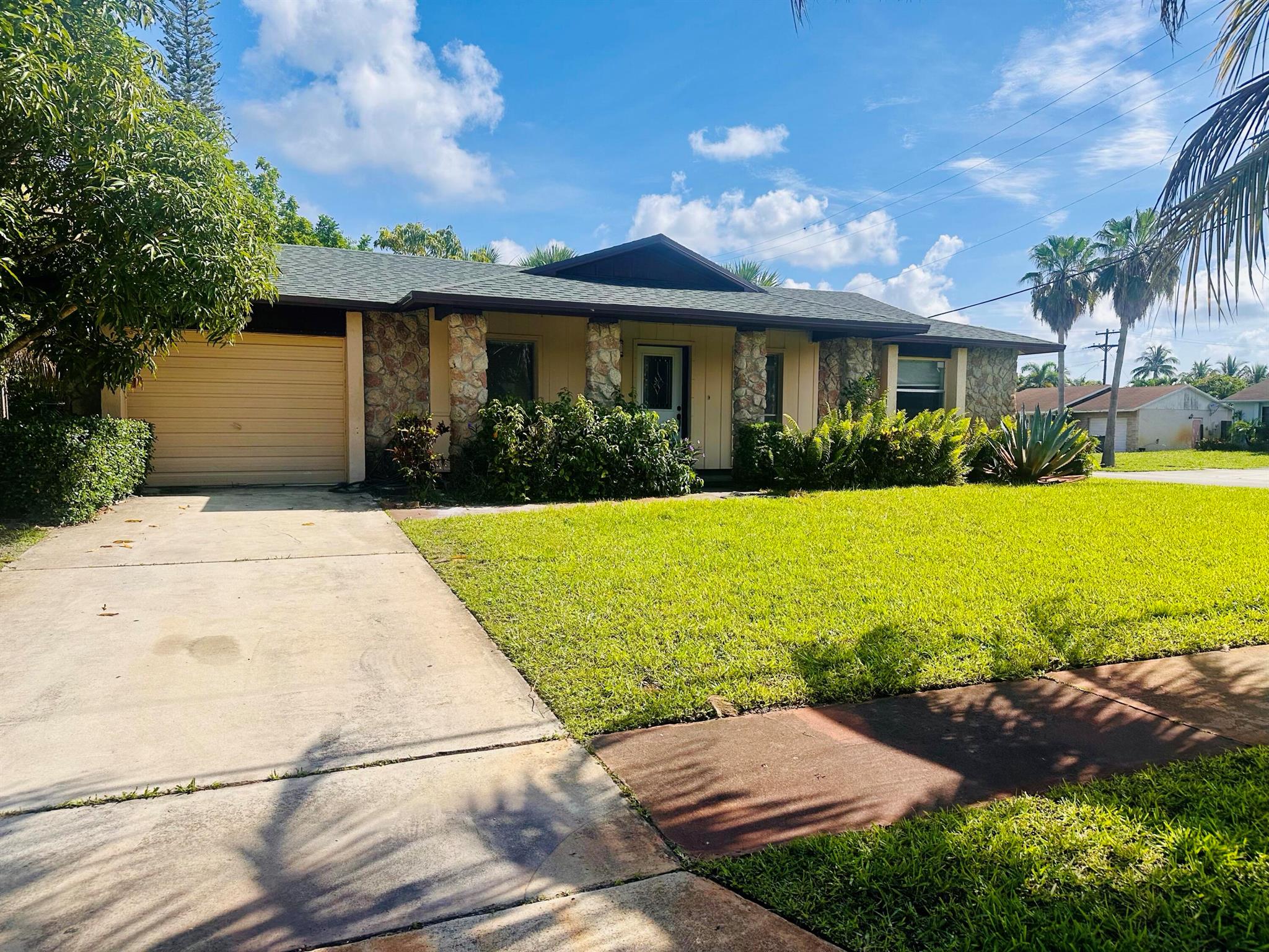 New beautifully remodeled 4 bedroom 3 full bathroom Single family home with Fruit trees. Very well kept corner lot home with lots of space. Centrally located to all major highways and in a quiet neighborhood. No HOA approval process. An absolute MUST SEE!!!